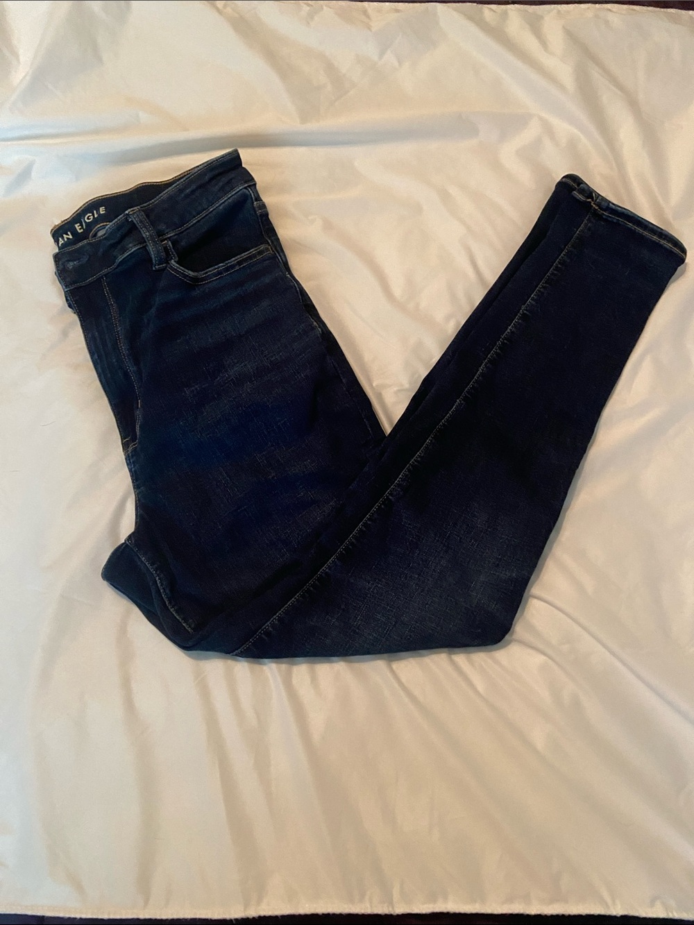 American Eagle Outfitters Next Level Super High Rise Dark Blue Jegging SZ 12